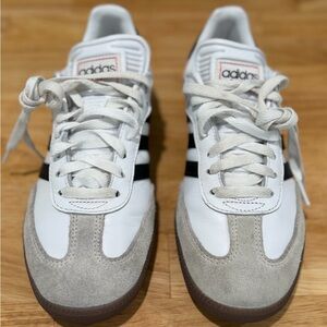 adidas White, Black & Gray Low-Profile Sneakers